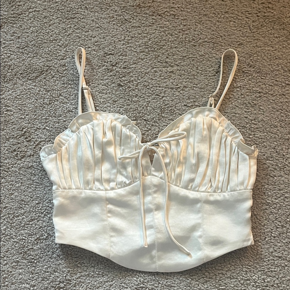 Altar'd State Cream Satin Camisole